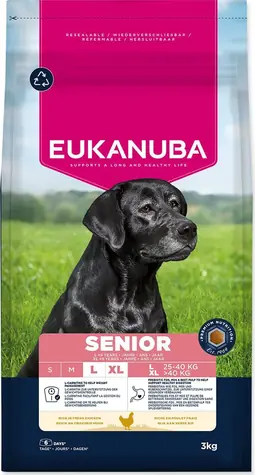 Eukanuba Senior Large - reich an frischem Hühnerfleisch / Hundefutter / Für ältere Hunde großer und sehr großer Rassen / 3 kg