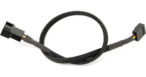Watercool PWM-Verlängerungskabel (4-Pin), schwarz / Verlängerungskabel / 30 cm
