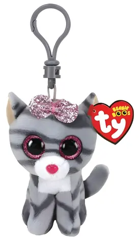Ty Plüschkatze Kiki, grau / 8,5 cm