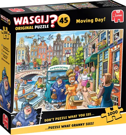 JUMBO Puzzle Wasgij Original 45: Moving! / 1000 Teile / ab 15 Jahren
