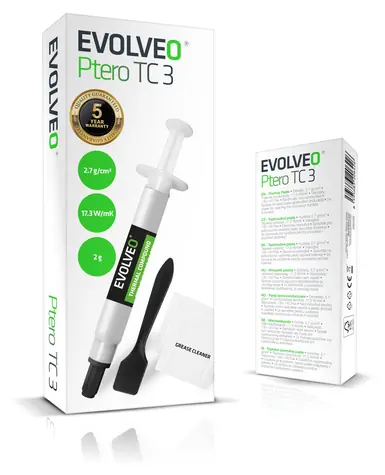 Evolveo Ptero TC3 / Wärmeleitpaste / 17,3 W/mK / 2 g