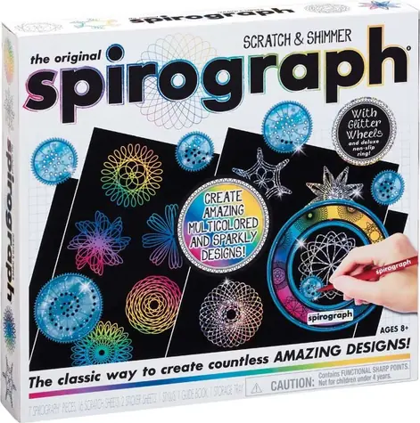 SPIROGRAPH Scratch & Shimmer Kreativset / Mandalas / ab 8 Jahren