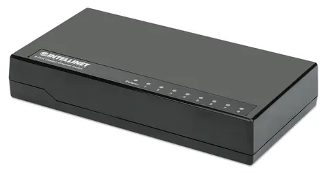 Intellinet 8- Port Gigabit Desktop Switch, schwarz / Switch / 8- Port / 1000 Mbit/s
