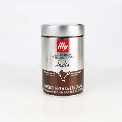 Illy Monoarabica India 250 g / Kaffeebohnen / 100 % Arabica / Dose