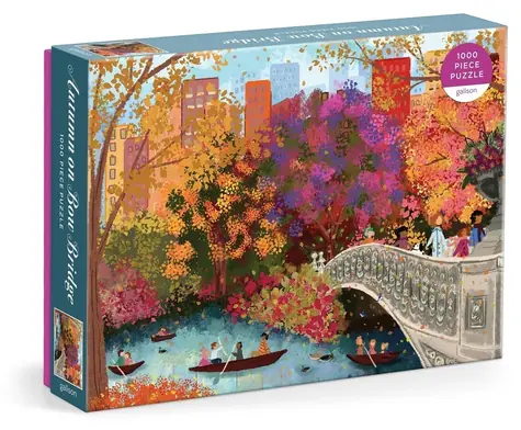 Galison Puzzle Herbst auf der Bow Bridge / 1000 Teile / ab 8 Jahren