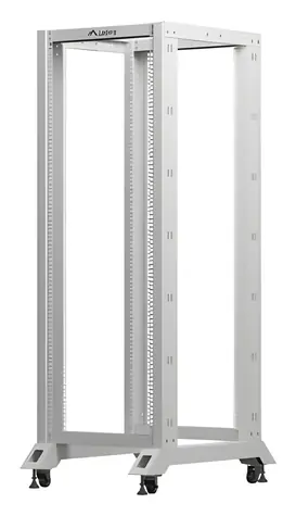 Lanberg Open Rack 32U grau / Offenes Rack / 19" / 600 x 800 mm / Tragfähigkeit 600 kg
