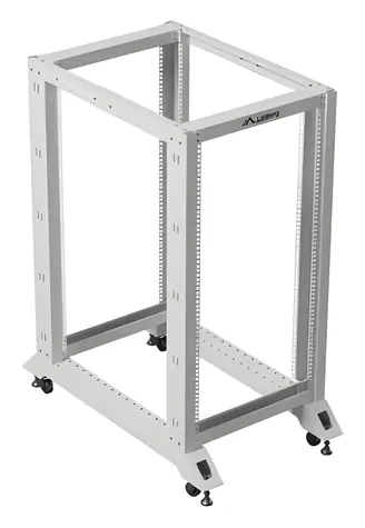 Lanberg Open Rack 22U grau / Offenes Rack / 19" / 600×1000 mm / Tragfähigkeit 600 kg
