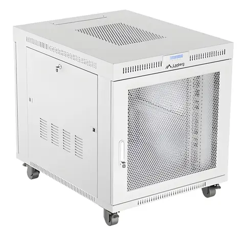 Lanberg 15U 19" grau / Rack-Schrank / 800x1000 mm / Flach verpackt / Lochtür / LCD-Panel / Tragfähigkeit 1200 kg