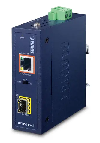 Planet Industrieller Medienkonverter IP30 / Netzwerk-Medienkonverter / Kompaktes Design