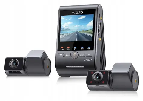 Viofo A329S / 3-fach-Autokamera / 3840 x 2160 / GPS / WLAN / microSD bis zu 512 GB