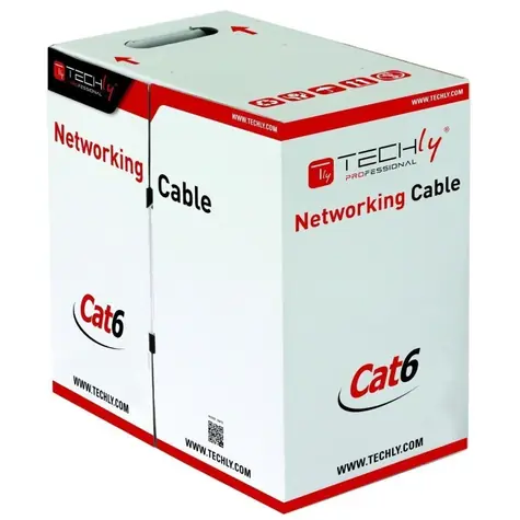 Techly U/UTP Cat.6 / Installationskabel / 305 m / CCA / grau