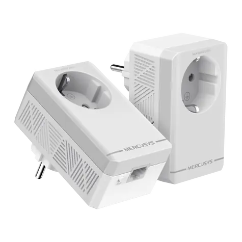 Mercusys MP300P Kit / Powerline-Adapter-Set AV600 / 600 Mbit/s / GLAN / Durchgangsbuchse / 2 Stück