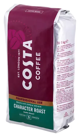 Costa Coffee Professional Brazilian Single Origin 1 kg / Kaffeebohnen / dunkle Röstung / Intensität 9