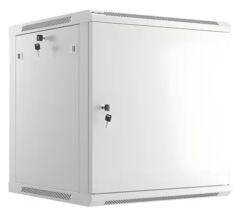 Lanberg WF01-6612-00S grau / Wandschrank / 19" / 12 HE / 600 × 600 mm