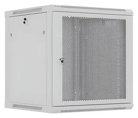 Lanberg WF01-6612-23S grau / Wandschrank / 19" / 12 HE / 600 × 600 mm / Tragfähigkeit 60 kg