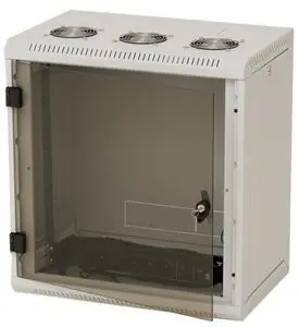 Triton RUA-12-AS6-CAX-A1 / Rack / Wandmontage / 12 HE / 600 mm / Glastür / abnehmbare Seitenwände