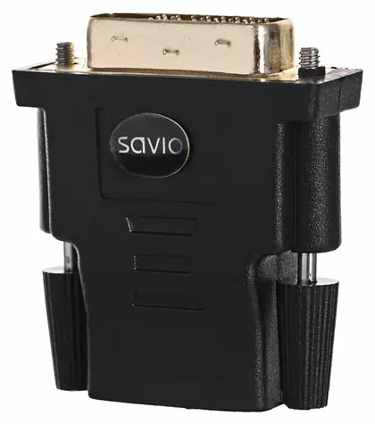 Savio CL-21 schwarz / Adapter / DVI - HDMI / MF / Full HD