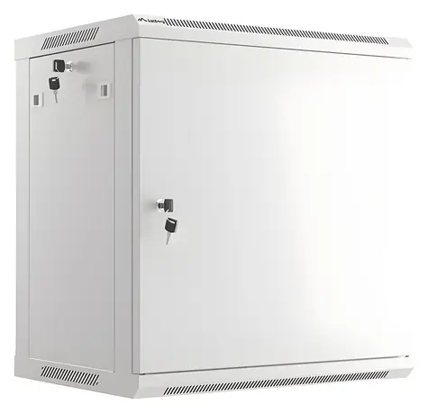 Lanberg WF01-6412-00S grau / Wandschrank / 19" / 12 HE / 600 x 450 mm / Tragfähigkeit 60 kg