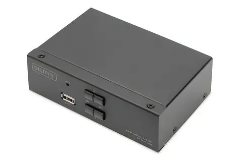 Digitus DS-12851 / KVM-Switch / 2x DisplayPort / 4K 60Hz / USB 2.0
