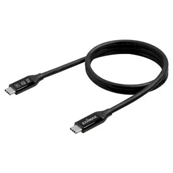 Edimax UC4 schwarz / Kabel USB-C - USB-C / Thunderbolt 3 / USB4 / 40 Gbit/s / PD 240 W / 1 m
