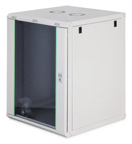 Digitus Dynamic grau / Wandmontage-Rack / 19" / 16 HE / 785 x 600 x 600 mm / abschließbare Glastür