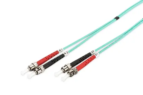 Digitus optisches Patchkabel ST-ST / Optisches Patchkabel / Multimode OM3 / Duplex / 2 m