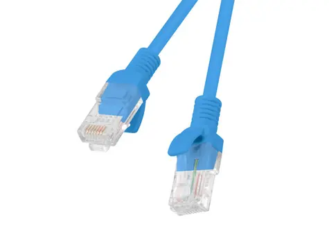 Lanberg CAT6 UTP 0,5 m blau / Patchkabel / RJ45-RJ45 / Fluke-geprüft