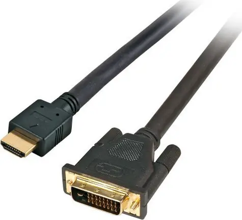 EFB HDMI(A)-DVI-D schwarz / Kabel / High Speed / mit Ethernet / Full HD / 2 m