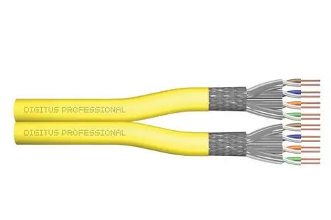 Digitus Cat.7A S/FTP gelb / Installationskabel / 100 m / AWG 22/1 / LSZH / DCA