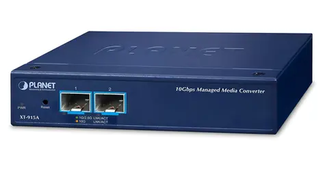 Planet XT-915A / Konverter / 2x SFP+ 10G/1G / Managed / DIN-Schiene
