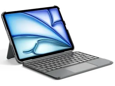 Inateck Ace Touch grau / Tastaturhülle / iPad Pro/Air 11" / Touchpad / Bluetooth 5.3 / QWERTZ