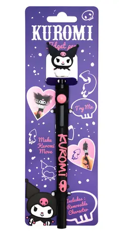 BLUESKY Kuromi Fidget Kugelschreiber / Sanrio / bewegliche Figur / schwarze Mine