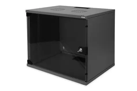 Digitus SOHO / Wandrack / 9 HE / 540 x 400 mm / Glastür / bis zu 60 kg