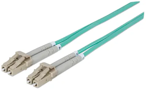 Intellinet türkis / Glasfaserkabel / LC/LC / Multimode OM3 / 5 m / LSZH-Mantel