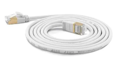 Wantec weißes Patchkabel / Cat7 S/FTP / 1 m / RJ-45