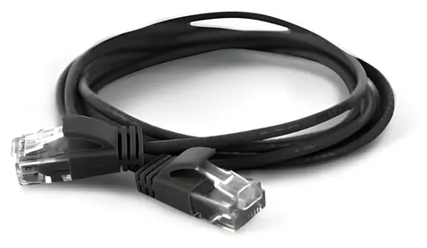 Wantec 7318 schwarz / Patchkabel / Cat6a U/UTP / RJ-45 / 7 m