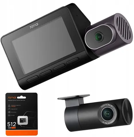 70mai T800 4K + RC41 4K HDR Rückfahrkamera + 512 GB SD-Karte / Autokamera / 4K