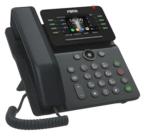 Fanvil V63 / IP-Telefon / 6 SIP-Leitungen / PoE / WLAN / Bluetooth / 2,8"-LCD-Display