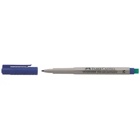 Faber-Castell Multimark M blau / Marker / Nicht permanent / Wasserlöslich / 10 Stück