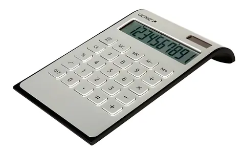Genie DD 400 silber / Tischrechner / 10-stellig / Solar- und batteriebetrieben