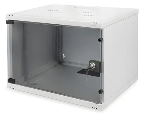 Digitus SOHO schwarz / Wandschrank / 4 HE / 19" / 241 x 540 x 400 mm / unmontiert