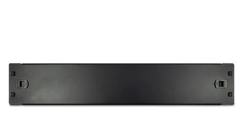 Inter-tech Abdeckplatte 19" 2HE schwarz / Abdeckplatte / Schnappmontage / Breite 89 mm