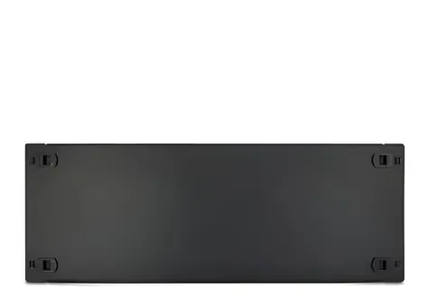 Inter-tech Abdeckplatte 19" schwarz / Rackzubehör / 4 HE / Clipmontage
