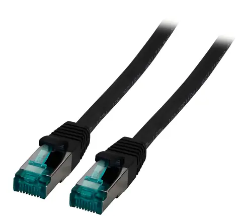 EFB schwarz / Patchkabel / Cat6a S/FTP / 3 m / RJ-45 / LSZH