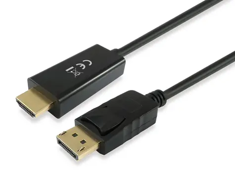 Equip / DisplayPort/HDMI-Adapter / 4K/30Hz / 2 m / Schwarz