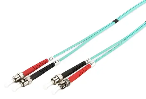 Digitus ST/ST / Optisches Patchkabel / Multimode 50/125 µm / OM3 / Duplex / 5 m