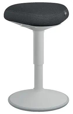 Leitz Ergo hellgrau / Balancehocker / pneumatische Höhenverstellung 47-64 cm / Belastbarkeit 110 kg