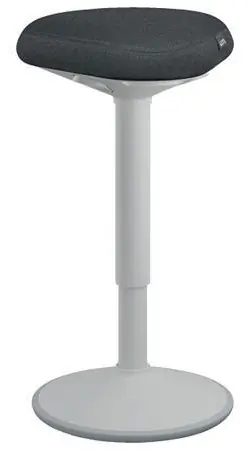 Leitz Ergo Stehhocker hellgrau / Höhenverstellbar 57-82 cm / Belastbarkeit 110 kg