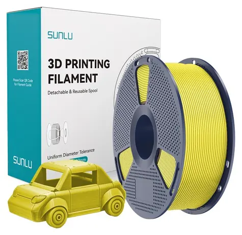 Sunlu PETG-Filament gelb / 3D-Druckerfilament / PETG / 1 kg