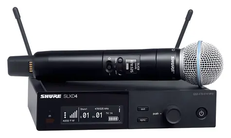 Shure SLXD24E/B58-G59 / Drahtloses Mikrofonsystem / UHF / 470-514 MHz / XLR